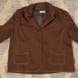 Allison Daley Petite brown blazer.